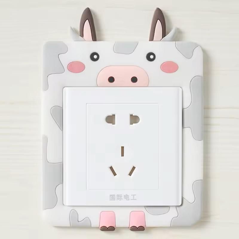 Cute Cartoon Power Socket Stickers (Pack of 2)