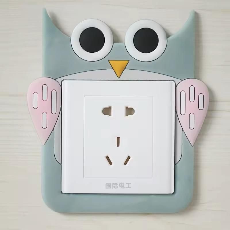 Cute Cartoon Power Socket Stickers (Pack of 2)