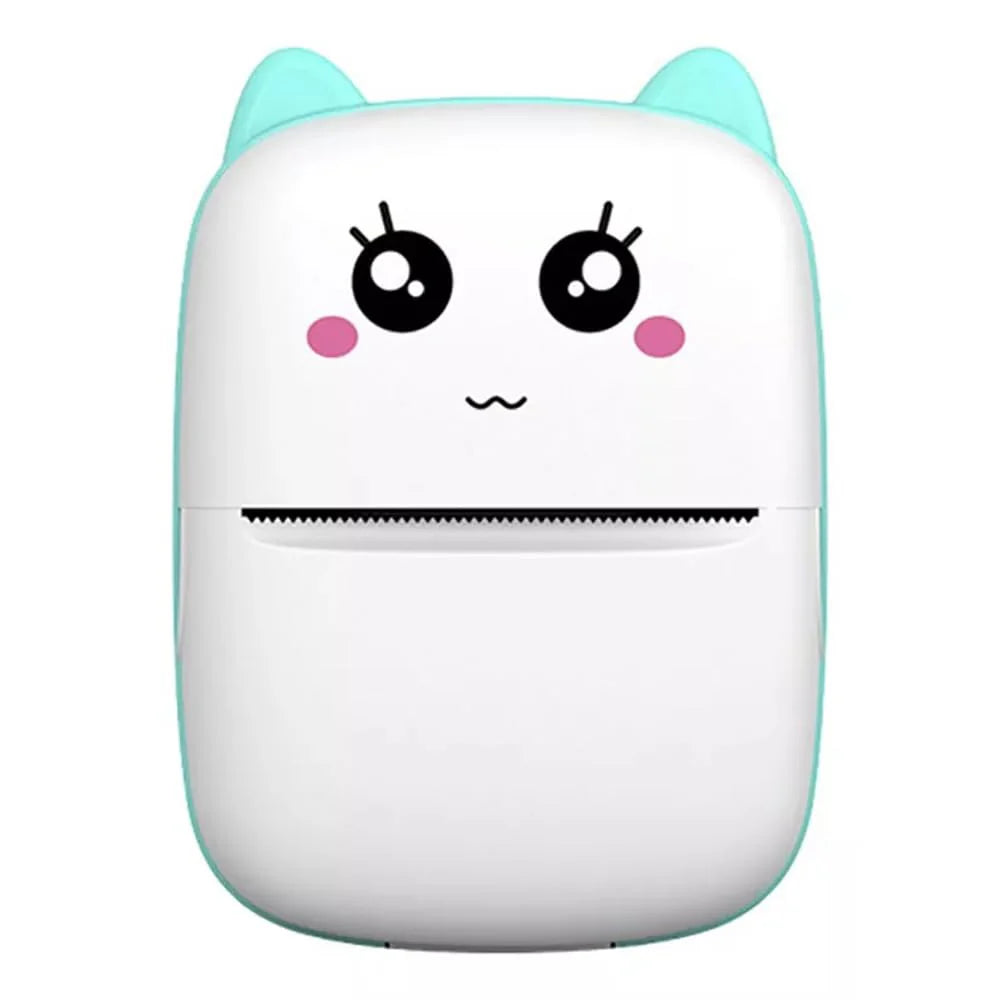 Mini Printer, Wireless Bluetooth Mobile Printer, Thermal Printer for Picture Photo Label Memo with USB Cable for Study/Android/iOS Smartphone